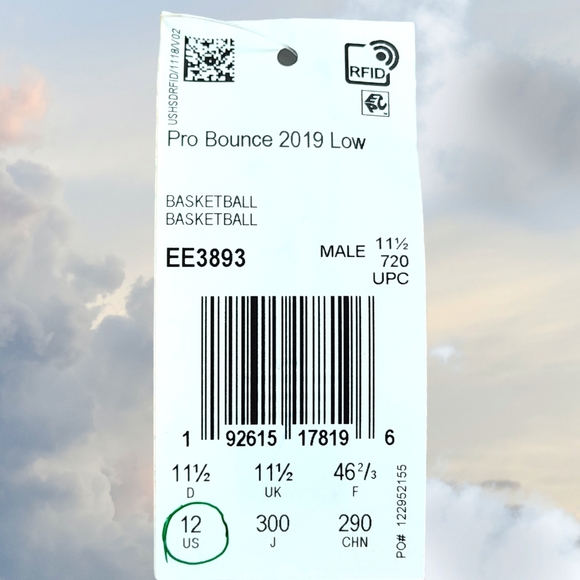 NWT Adidas USF Miami Hurricanes Basketball Pro Bounce 2019 Low Tops Size 12 Mens - Picture 9 of 16